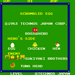 Scrambled Egg - Videogame by Technos | Museum of the Game