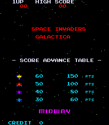 Space Invaders Galactica - Videogame by Midway Manufacturing Co ...