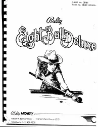 Eight Ball Deluxe Operations Manual - Eight Ball Deluxe Manual