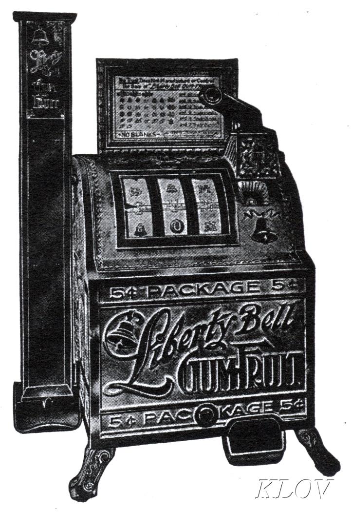 Bell fruit gum slot machine mills 1910 parts
