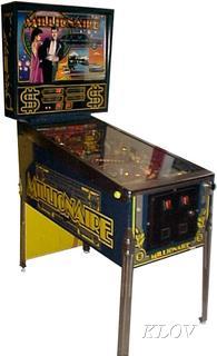 williams millionaire pinball machine