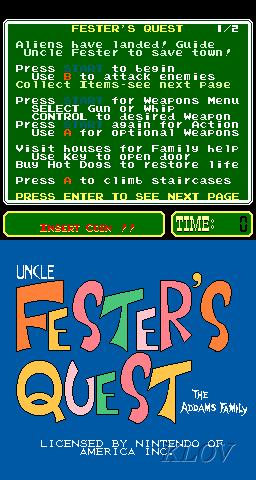 Fester's Quest - Videogame by Sun Electronics