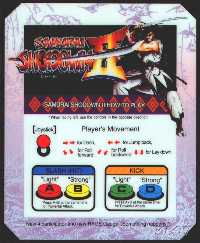 snk samurai shodown ii