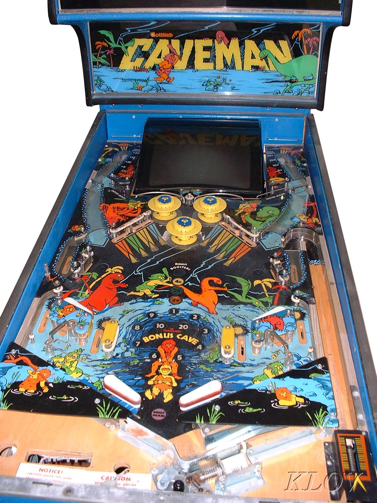 caveman pinball machine