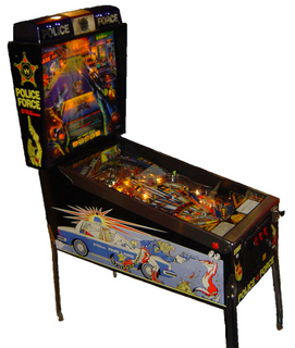 police force pinball machine for sale