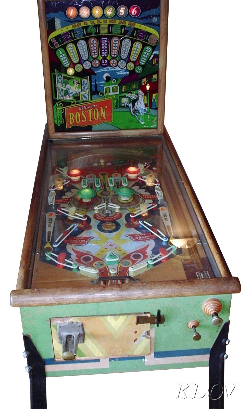 boston pinball ebay sales