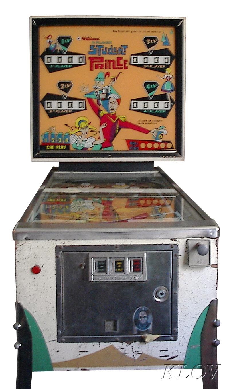 student prince pinball machine