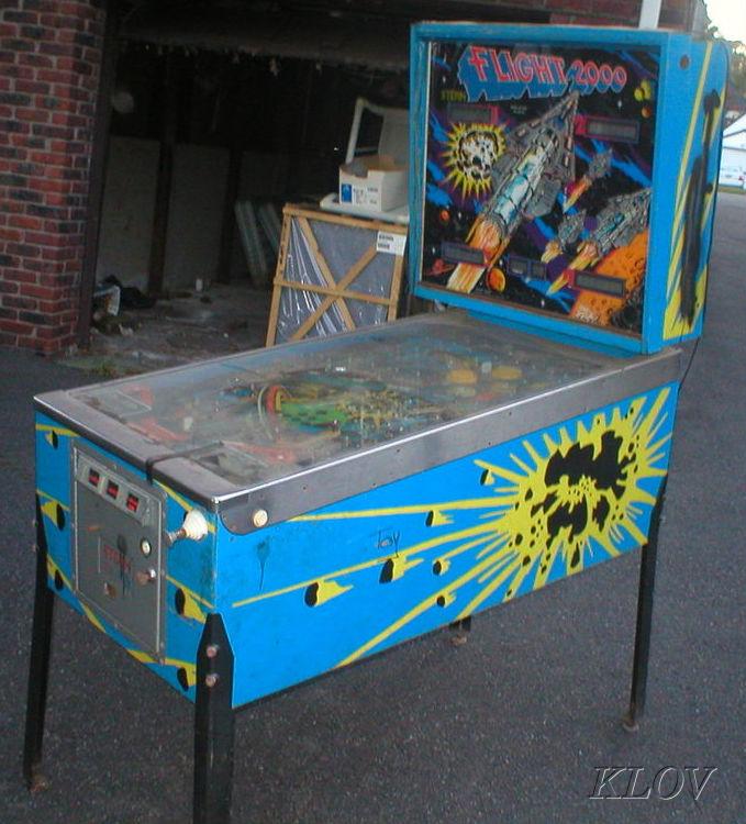 flight 2000 pinball machine for sale