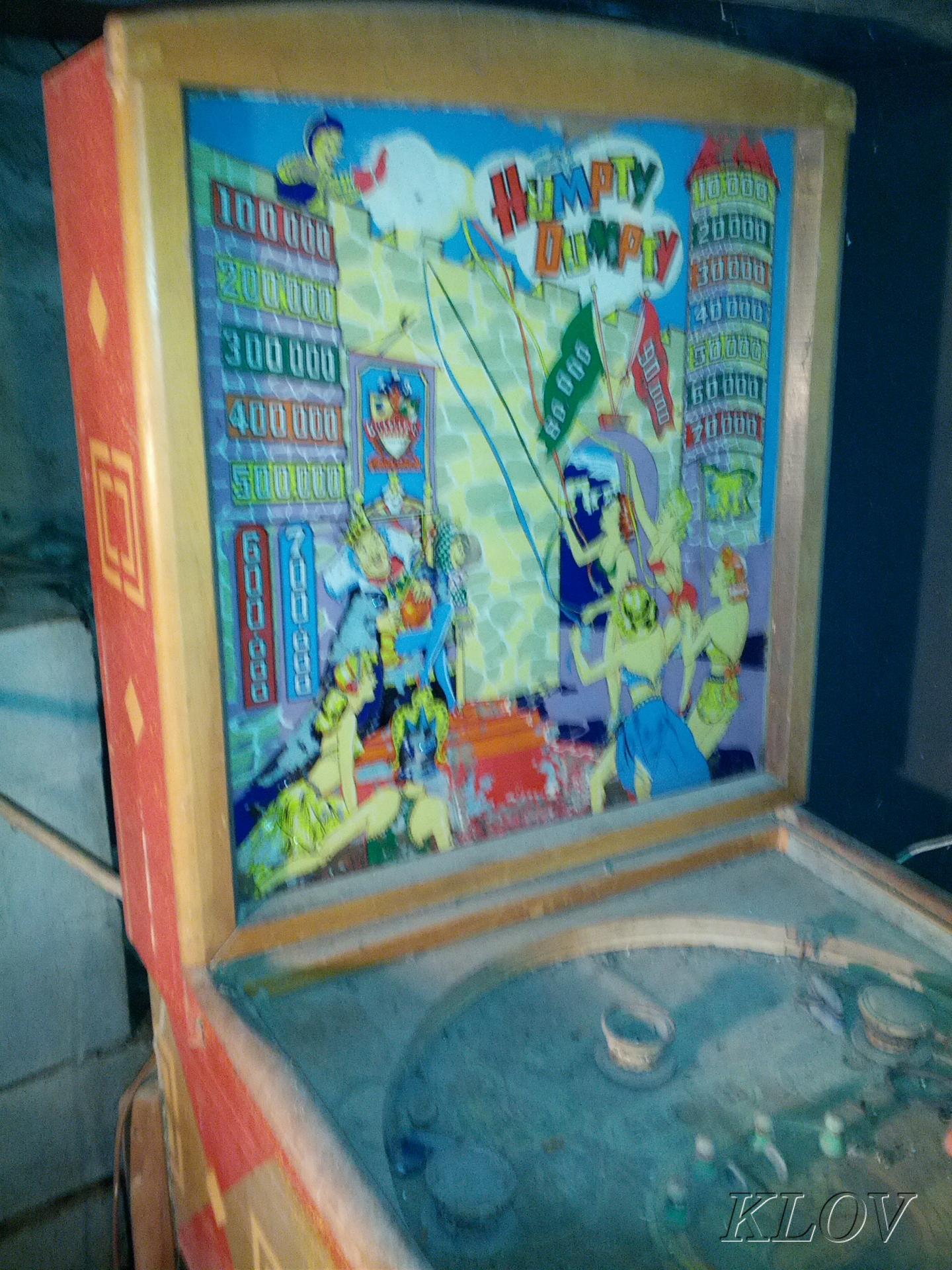 humpty dumpty pinball for sale