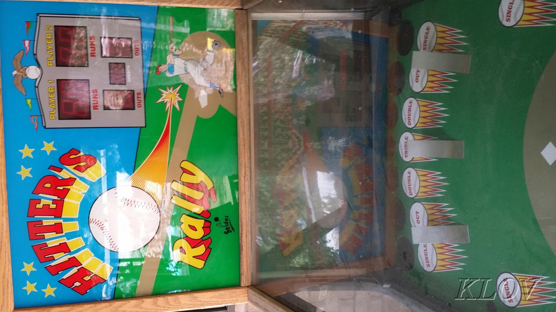 hitters rally pinball for sale