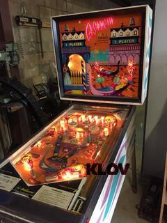 casanova pinball machine