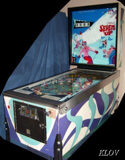 williams seven up pinball machine