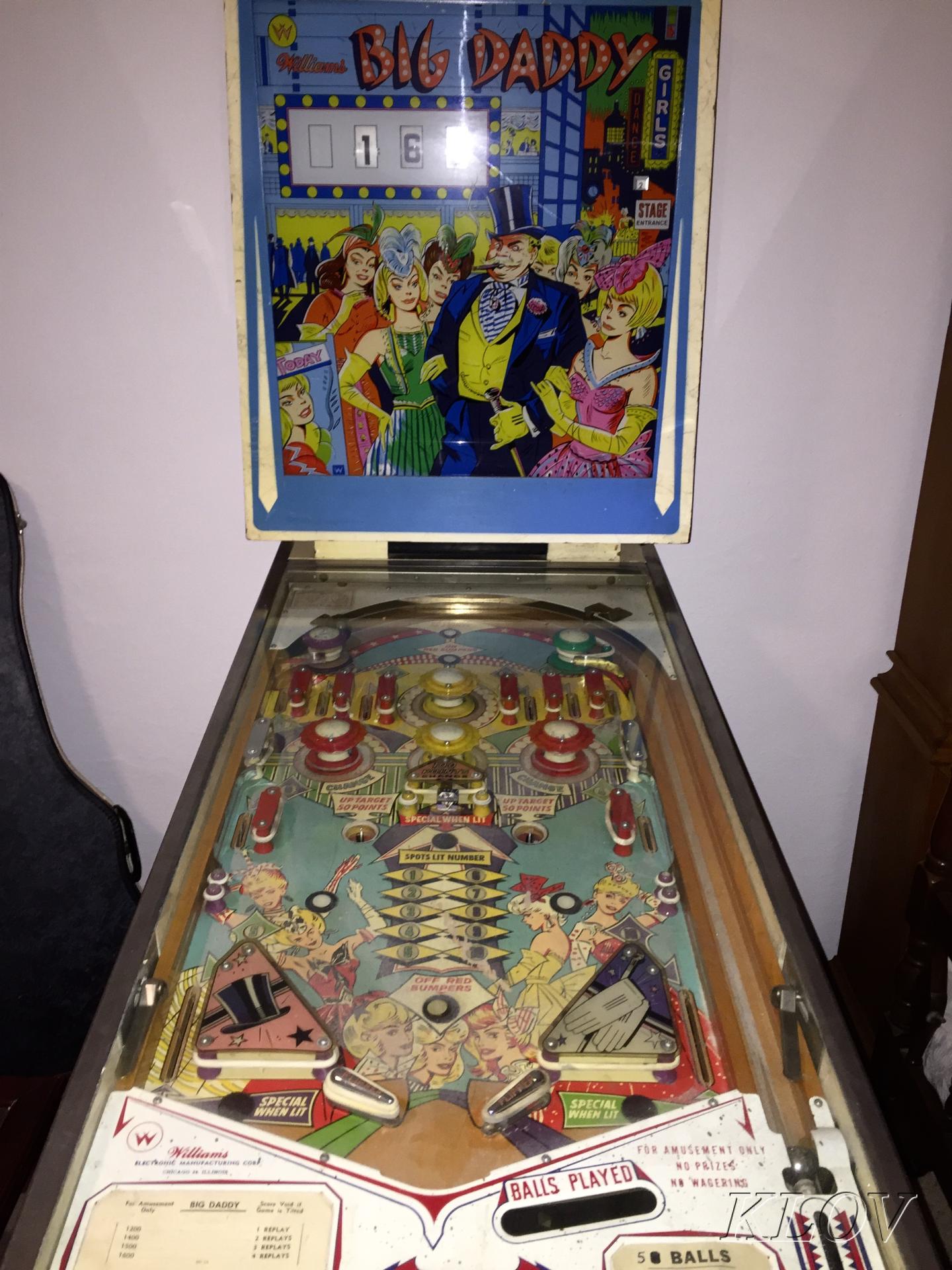 Big Daddy (1963) Pinball Machine by Williams Electronic Games Inc.