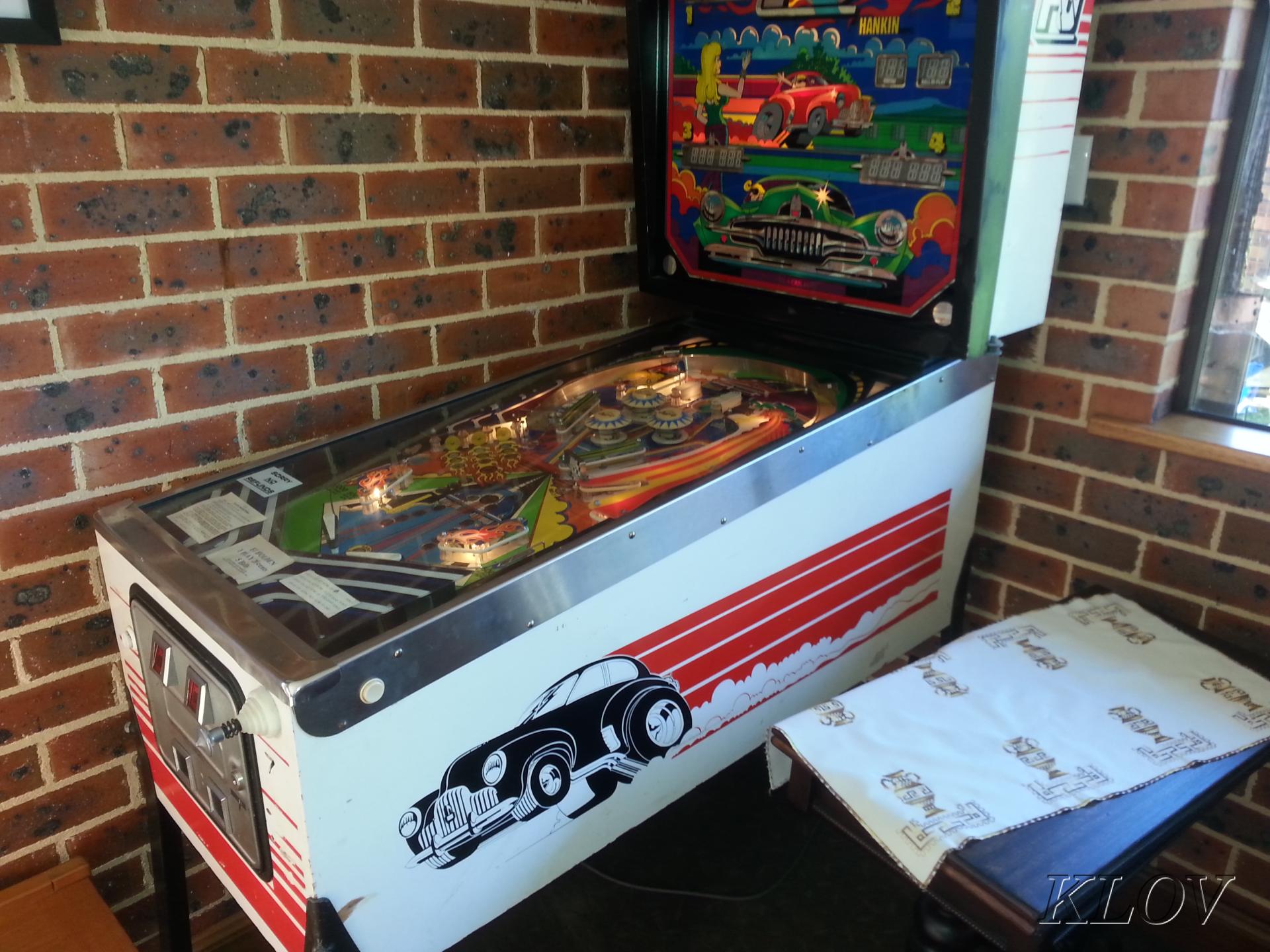 fj holden pinball machine for sale