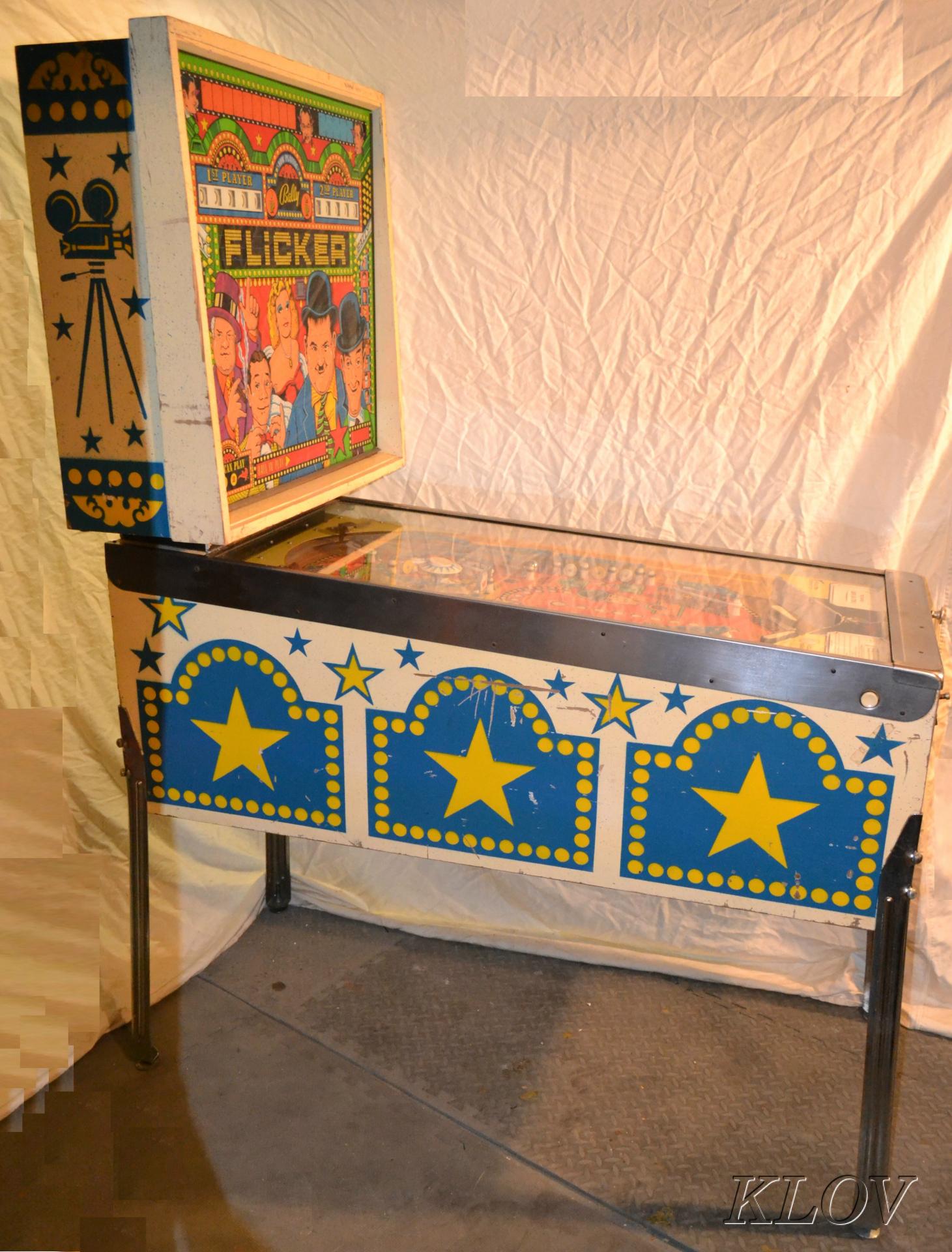 flicker pinball machine for sale