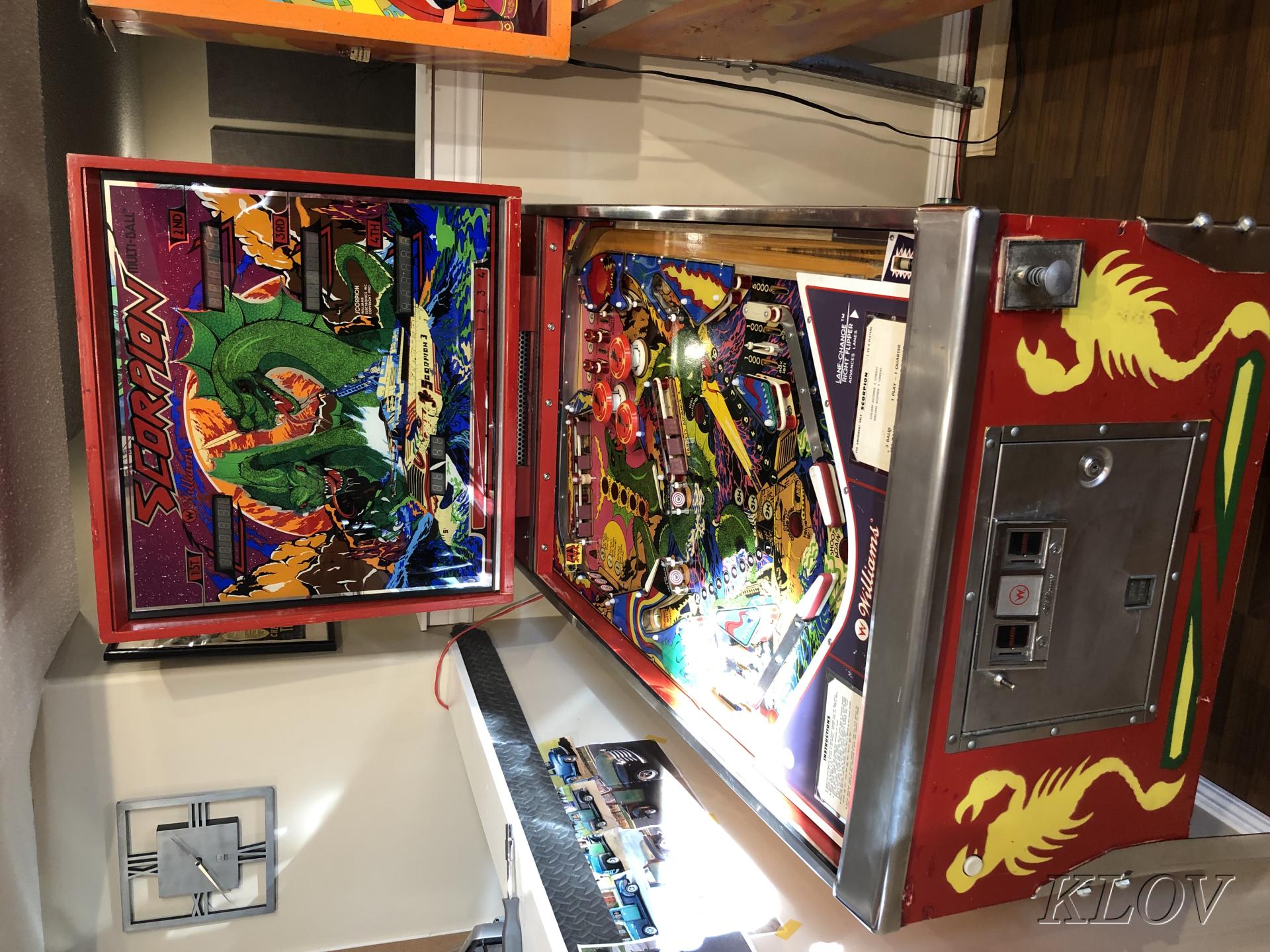 scorpion pinball machine for sale