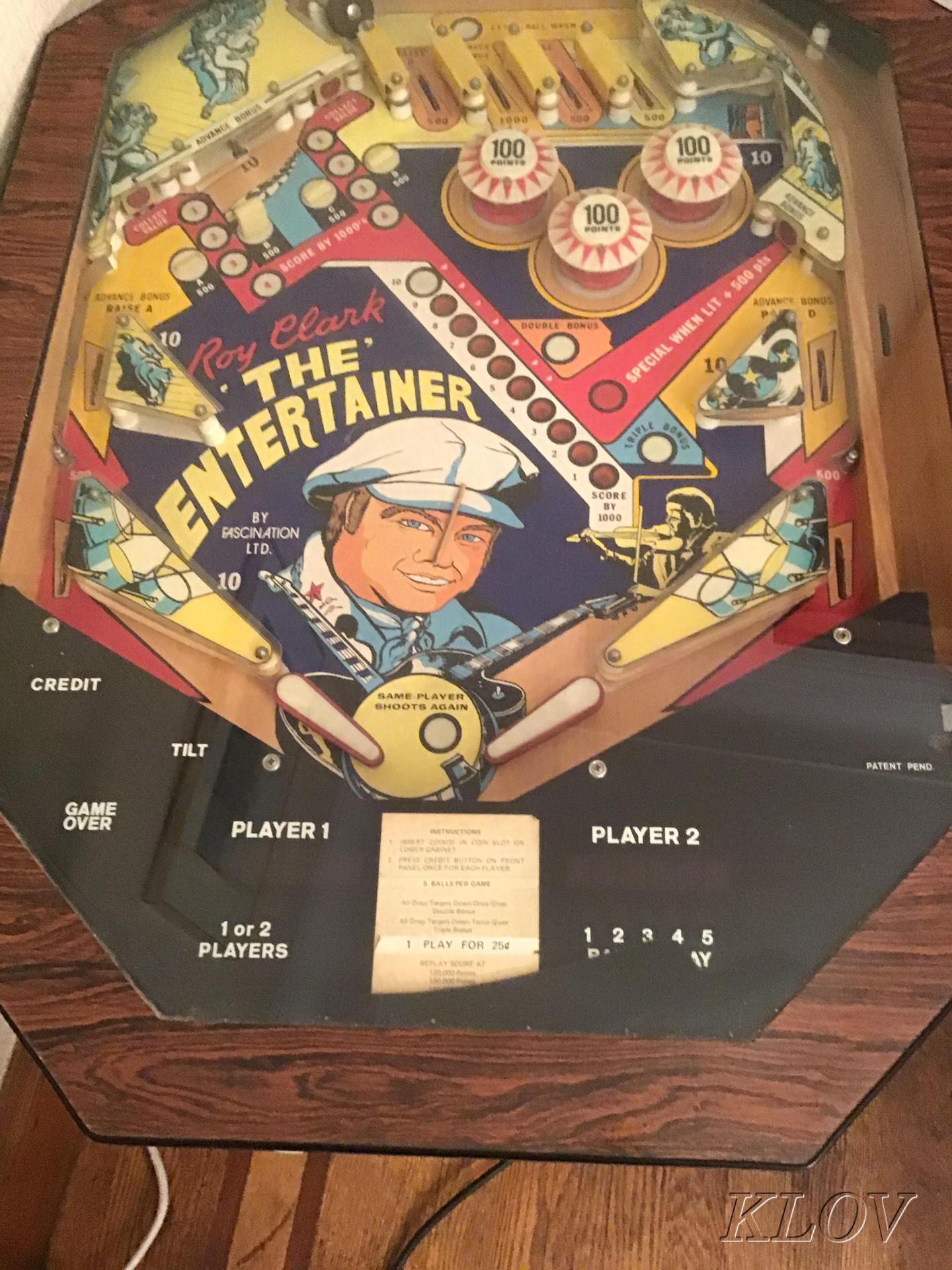 the entertainer pinball machine